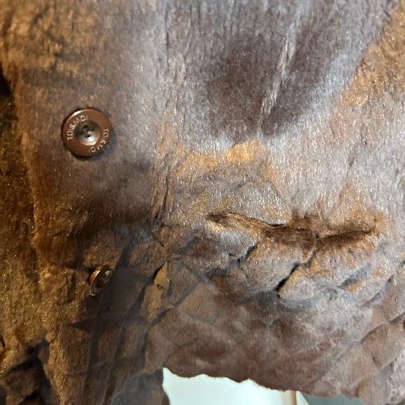 Brown fur jacket - Picture 5 of 8